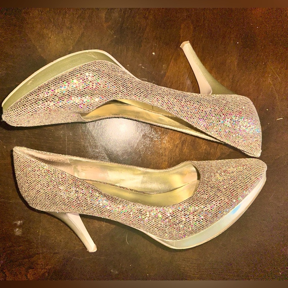 Nine West Glitter Pump 10